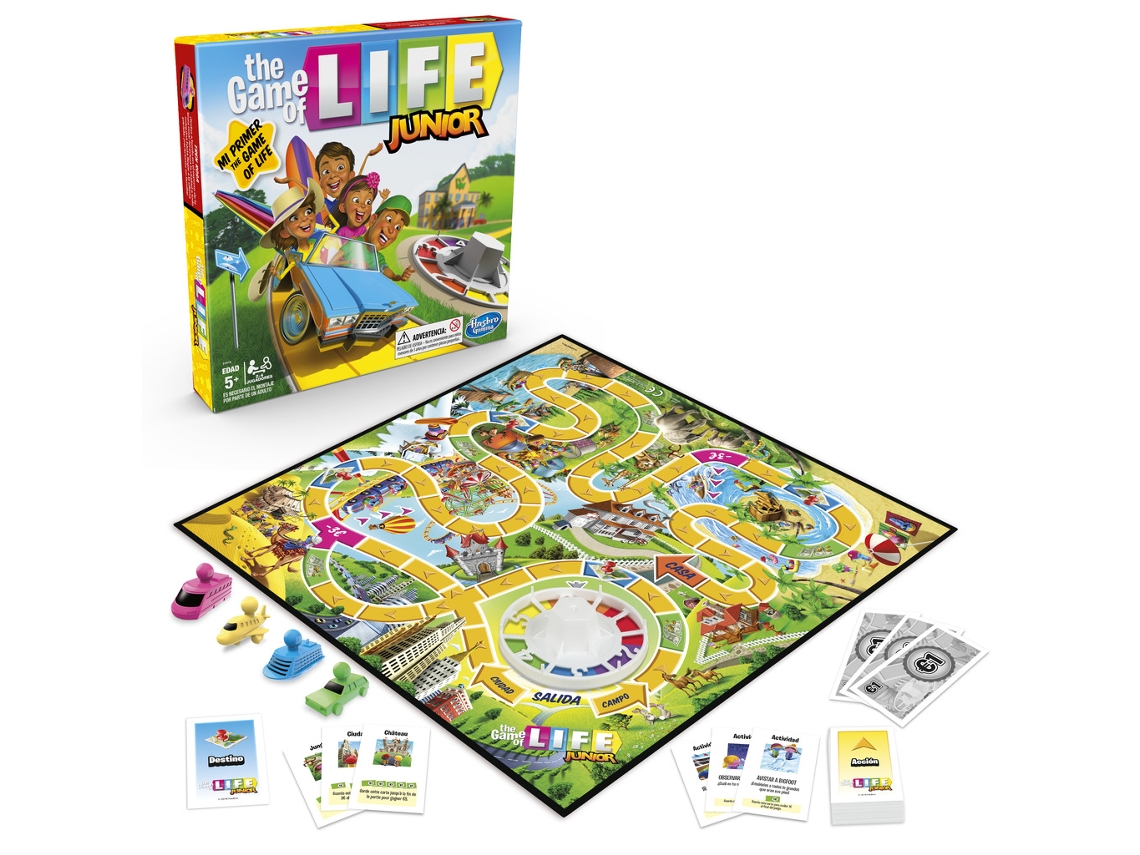 Jogo de Tabuleiro HASBRO GAMES Jogo da Vida Júnior (Idade Mínima: 5 anos)